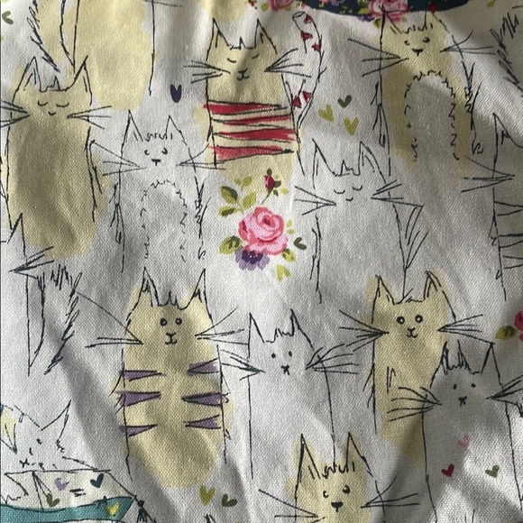 Cooksmart Floral Cat Print Tote Bag - Picture 2 of 5
